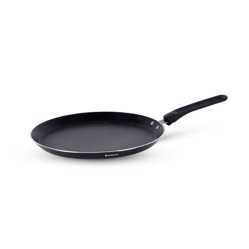 Ultra 28 cm Non-Stick Dosa Tawa | Soft Touch Handle | Pure Grade Aluminium | Non-Stick Tawa | 2.7mm | 2 Years Warranty | Black - Image 4