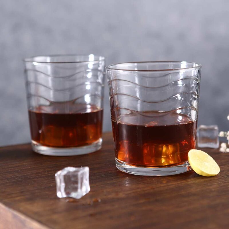Modena Whiskey Glass Waves 285 Ml (Set Of 6) - Image 6