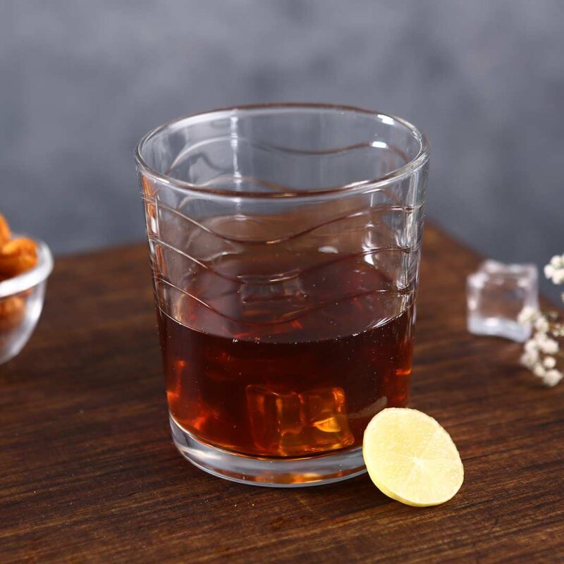 Modena Whiskey Glass Waves 285 Ml (Set Of 6) - Image 3