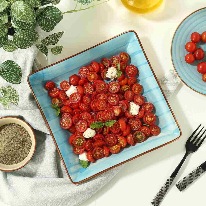 Teramo Square Platter Blue 1 Pc - Image 7