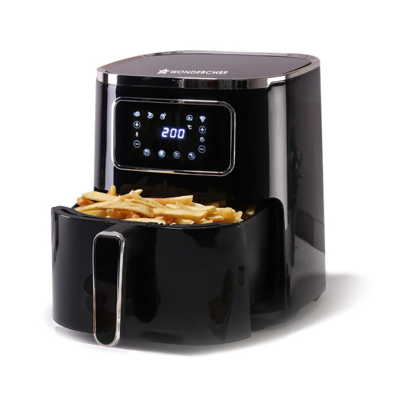 Platinum Digital Air Fryer | 5L | Rapid Air Technology | 7 Pre-Set Menu Options | Temperature and Time Control | Digital Interface | Chrome Finish | 1 Year Warranty - Image 8