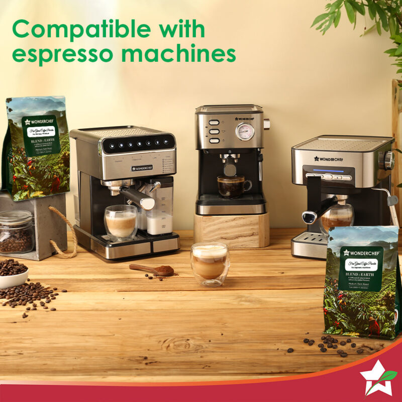 Coffee Powder for 15, 19 and 20 Bar Espresso Coffee Machines | 250 gm | Fresh Fine Grind | Medium-Dark Roast | Premium Quality Arabica | 100% Pure Coffee | Blend Earth - Image 3