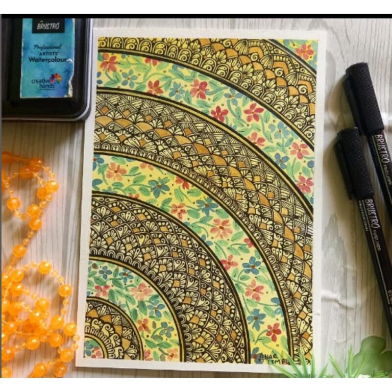 Brustro Professional Pigment Based Fineliner | Black | Set of 10 - Tip Size 0.03mm |Archival Waterproof UV Resistant Ink |Ideal For Technical Drawing,Waterproof,Artist Illustration,Sketching,Mandala - Image 3