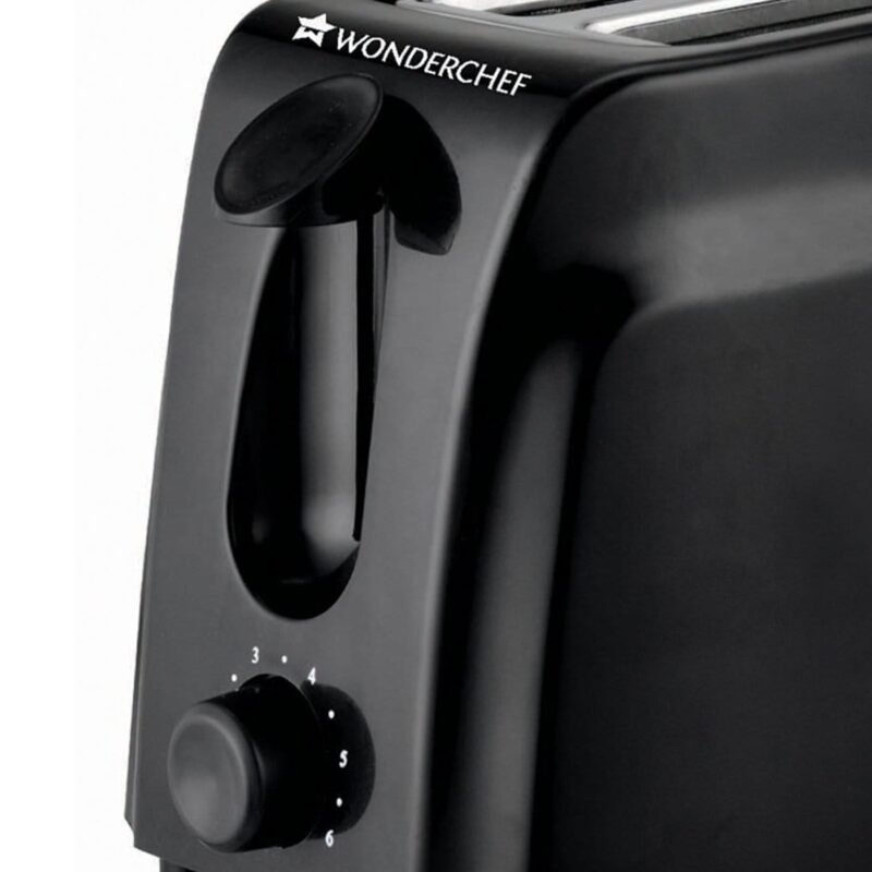 Acura Plus Pop Up Slice Toaster, 750W, 7 Browning Controls, Removable Crumb Tray, 2 Years Warranty, Black - Image 6