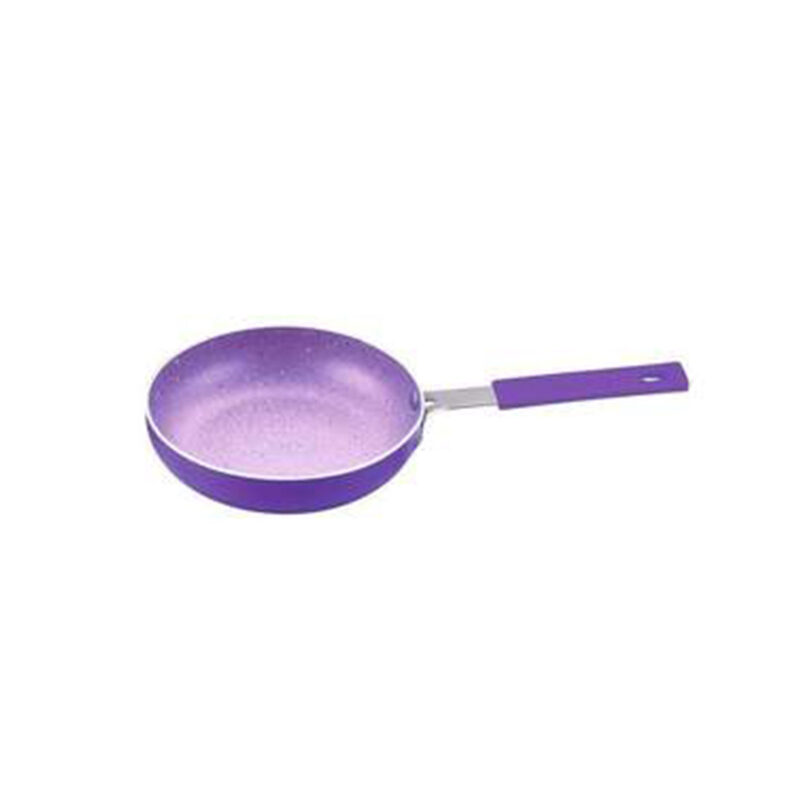 Celebration Aluminum Non-Stick Cookware 5 pc Set | Kadhai with Glass Lid 24cm, Grill Pan 24cm, Dosa Tawa 28cm, Mini Fry Pan 12cm | Induction Bottom | Soft Touch Handles | Pure Grade Aluminium | PFOA Free | 2 Year Warranty | Purple - Image 4