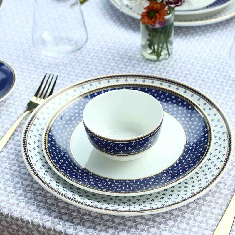 Sicilia Fine Bone China Katori - Royal Blue - Set of 2 Pcs - Image 6