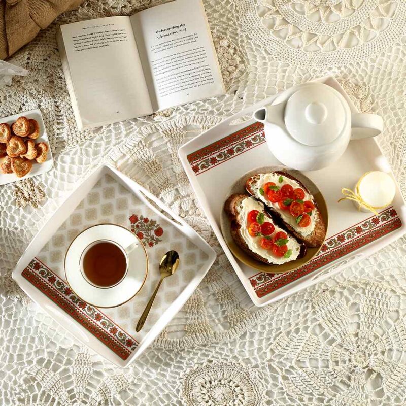 Venice Serving Trays - Royal Red (Set of 2) - Image 5