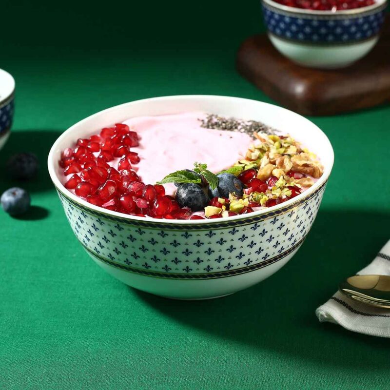 Sicilia Fine Bone China 6" Serving Bowl - Royal Blue - 1 Pc - Image 5