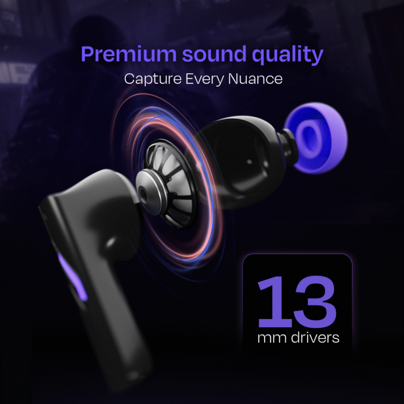 Mako TWS Wireless RGB Gaming Earbuds - Image 6