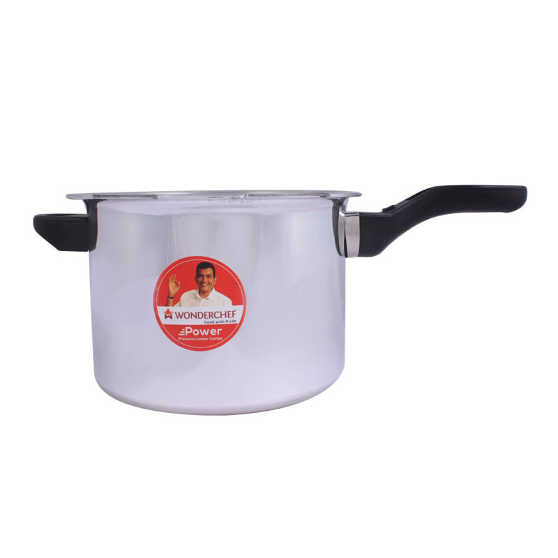 Power 2,3,5L Pressure Aluminium Cooker Combo - Image 2