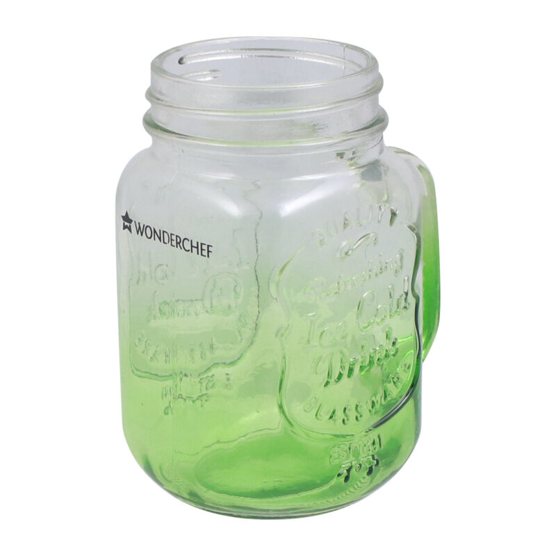 Mason Jar Set 450Ml (Red And Green) - Image 5