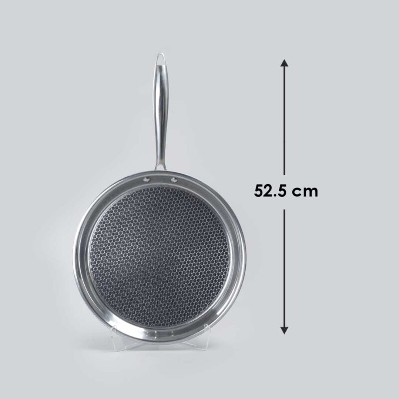 Wonderchef Renewed Stanton Stainless Steel 30 cm Nonstick Dosa Tawa | Non Stick Tawa | 2.5 mm | Black - Image 7