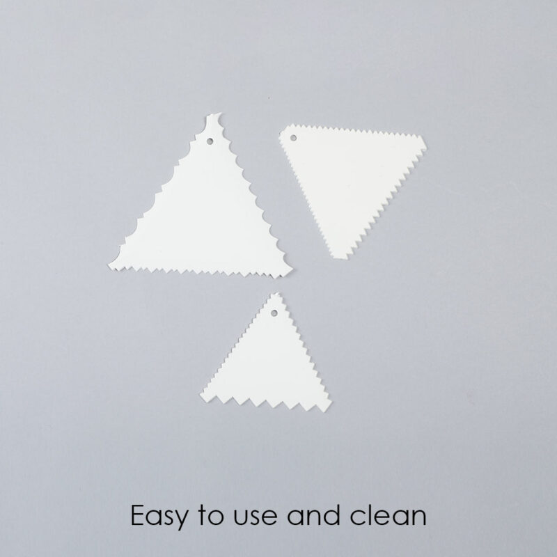 Ambrosia Cake Scrapers (3-in-1) - White - Image 5