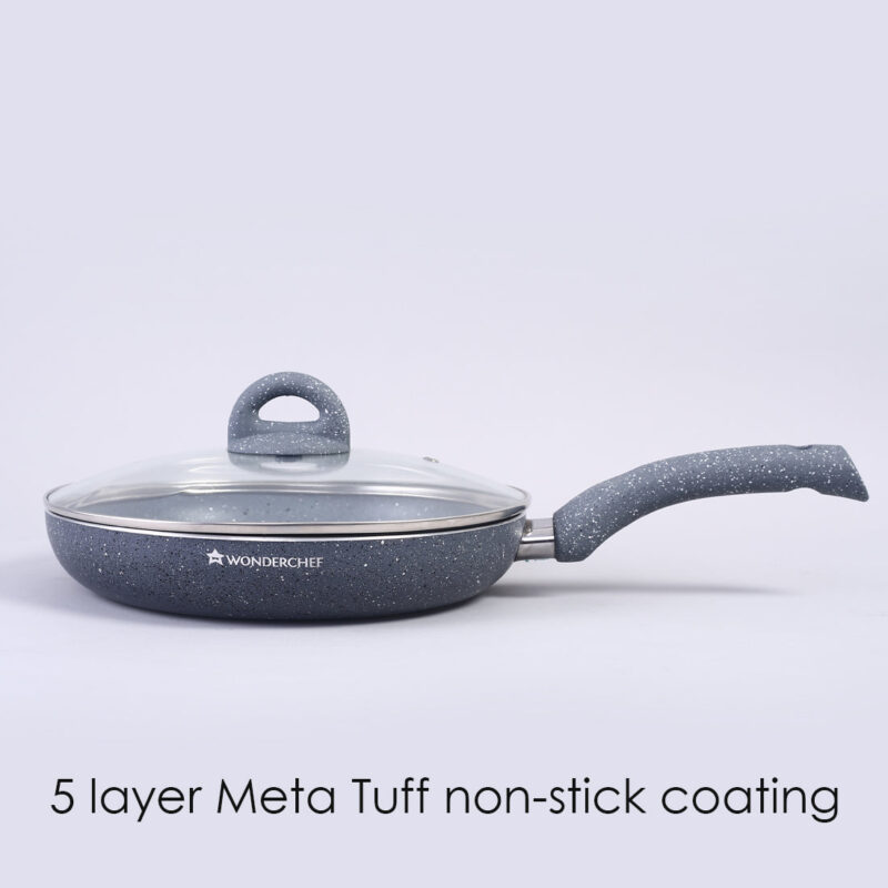 Granite 3 Pc Cookware Set with Lid, Non Stick, 2 Years Warranty - Image 5