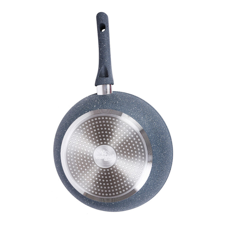 Wonderchef Renewed Granite 26cm Non-Stick Wok (without Lid) | 3.1L | Induction Bottom | Soft-Touch Handles | Virgin Grade Aluminium | 3.5mm Thick | PFOA and Heavy Metals Free - Image 9