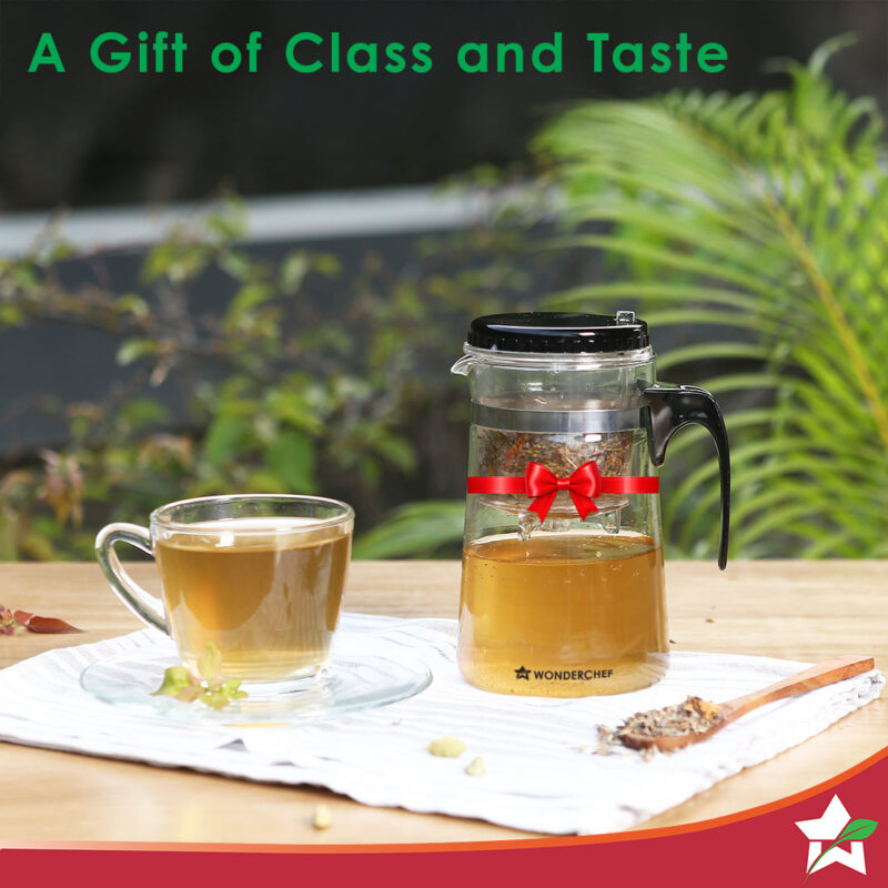 Misaki Tea Infuser, Borosilicate glass, Stainless Steel infuser, Perfect Green Tea - Image 5