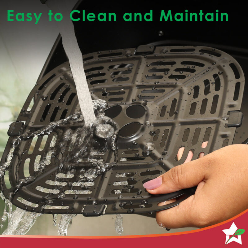 Platinum Plus Digital Air Fryer | 5L With Window & Light | Fry, Bake, Grill, Roast | 7 Pre-set Options | French Fries, Tikkis, Grilled Veggies, Muffins | Non-stick Basket | 2 Year Warranty - Image 5