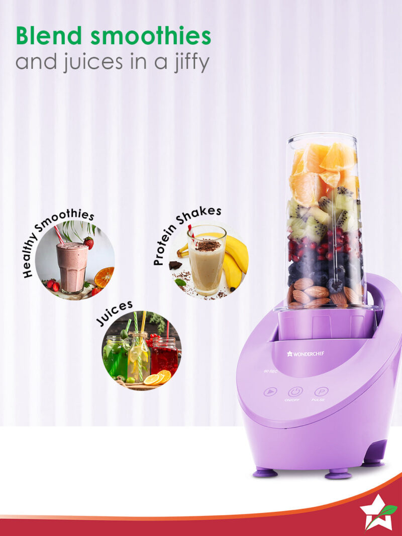 Magneto Blender | Smoothie & Juice Maker | World’s Safest with Magnetic Induction Tech | Variable Speed | Automatic with 60-sec auto-stop | Portable with Sipper Jar | 2-Year Warranty - Image 5