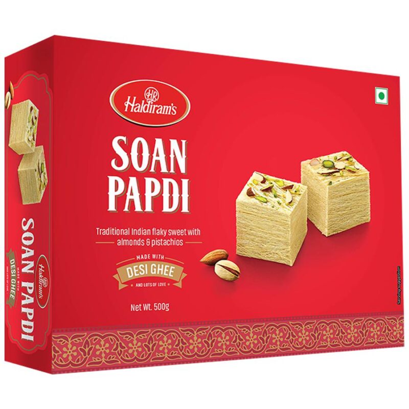 Haldirams Sweets - Soan Papdi (Del), 500 g Pouch