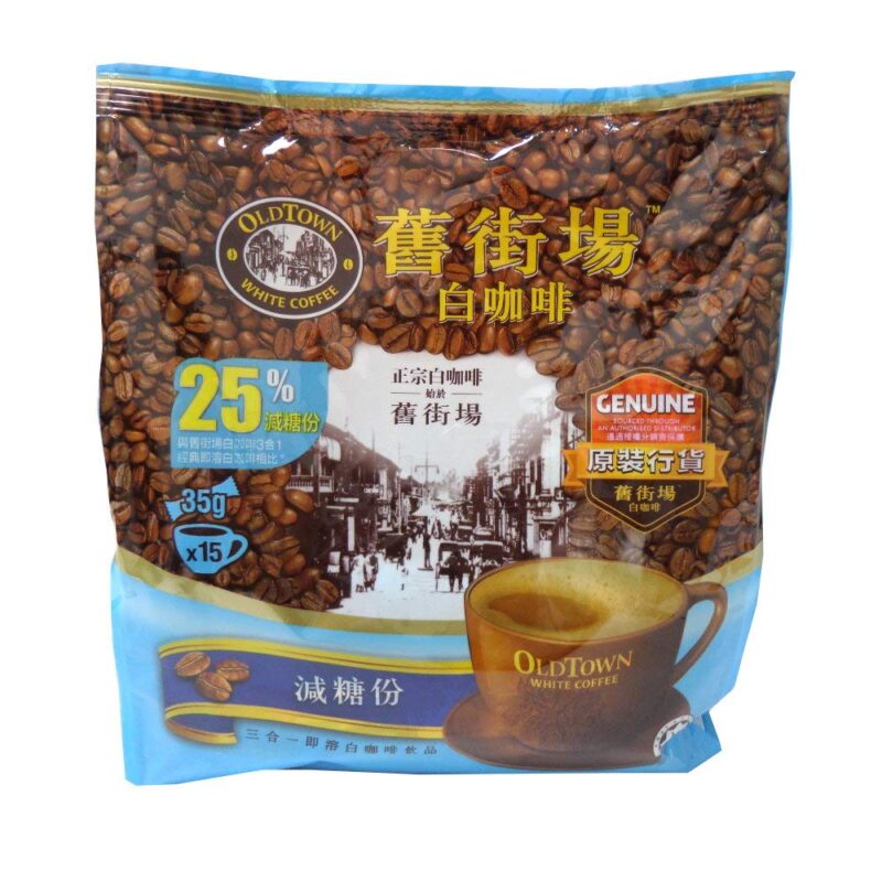 Old Town White Coffee Less Sugar 3 in 1 Instant Premix White Coffee Packet ( 15 X 35g ), 525g - Image 2