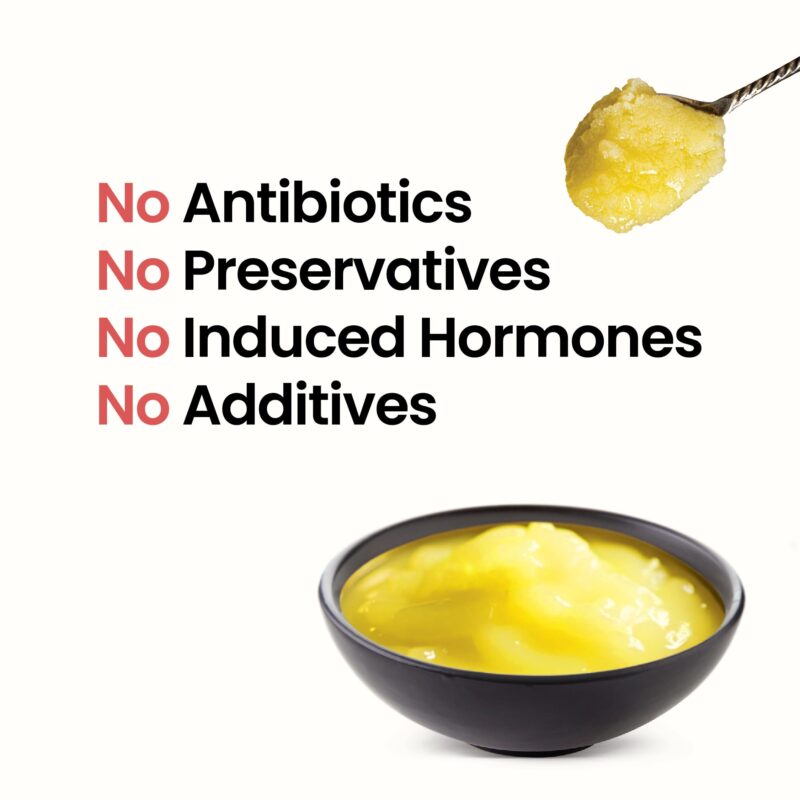 Sid’s Farm Cow Ghee - 350g | Aromatic and Granular | Made With Safe Tested Milk | Free From Antibiotics, Preservatives and Induced Hormones | Glass Jar - Image 6