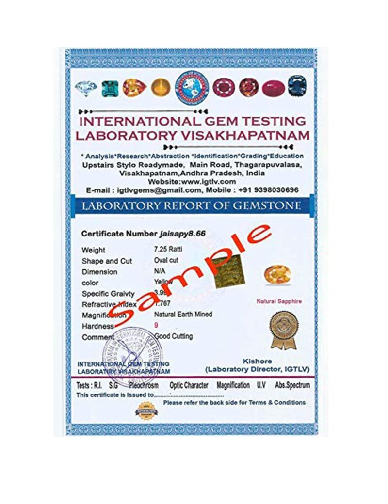 Bague Cat's Eye Stone original Lehsunia Natural Certified Loose Precious Gemstone (6.25 Carat) - Image 6