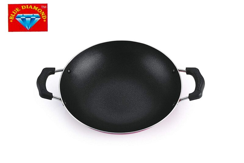 Xtend Diamond Appachetty Non-Stick Aluminium Appachatti with Stainless Steel lid, 2.6mm, Red/Black, 23cm, Gas Compatible - Image 2
