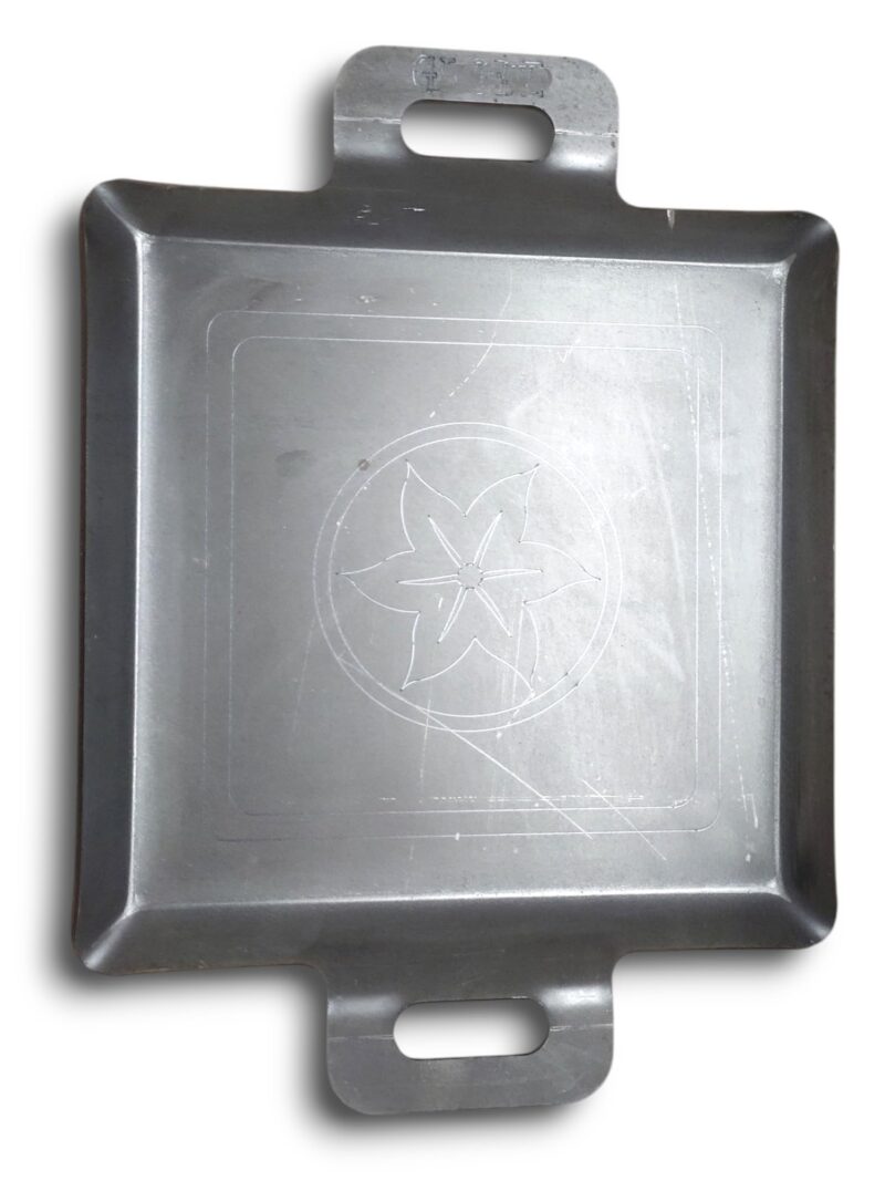 NAAYAGI - Iron Tawa, Iron PATHRI TAWA, Iron Fry pan, Multi use tawa - BUN PARATHA, dosa, roti, Fish Fry tawa, Flat with Border - 12 inch, 5 MM Thicker, Black Grey - Image 8