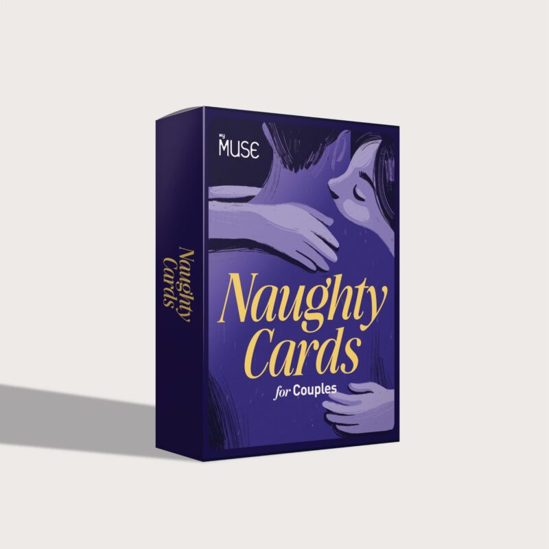 MYMUSE Naughty Card Game for Couples, 50 Cards, 4 Categories, Dare Together, Action-Based, Date Night Cards, Indoor Games, Perfect Gifting Idea for Birthday, Anniversary, Cute Gifts