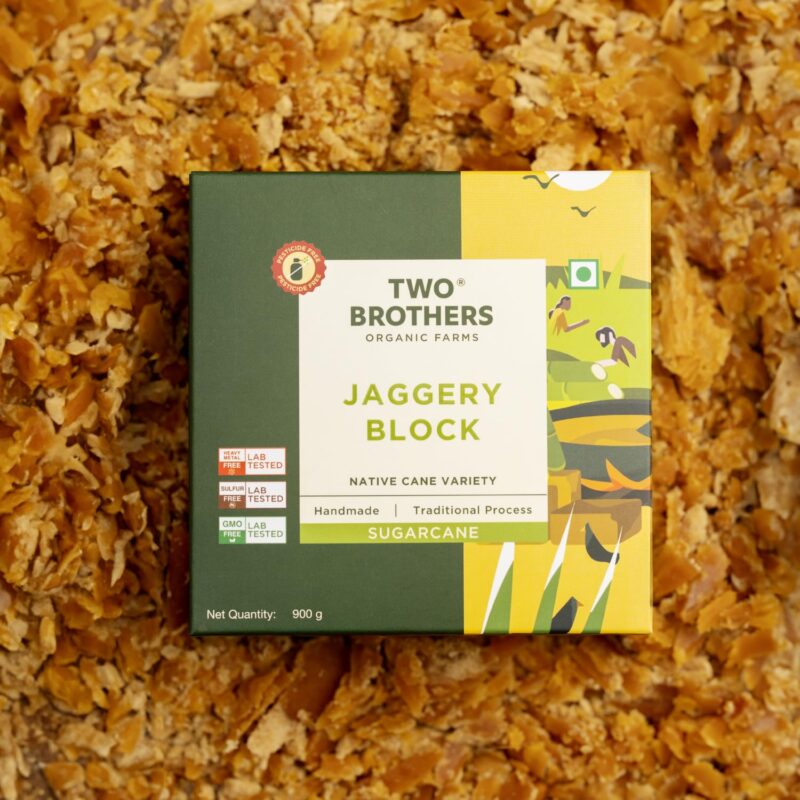 Two Brothers Organic Farms - Handmade Sugarcane Jaggery Block (900g) | Unrefined, Preservative-Free, Nutrient-Rich Gud | Iron-Boosting | Healthy Sugar Substitutes - Image 7