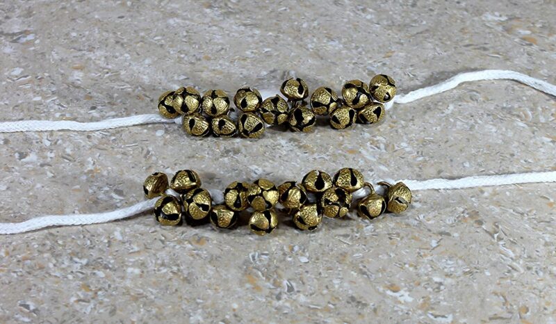 | PRANCHI | Dance Ghungroo |15 + 15| Ghungroo White Cotton String | Bell, Ghungru 1 Line White cotton string, Ghungroo 1 Line | Paijania | Pazeb | Kathak Indian Classical Dance - Image 2