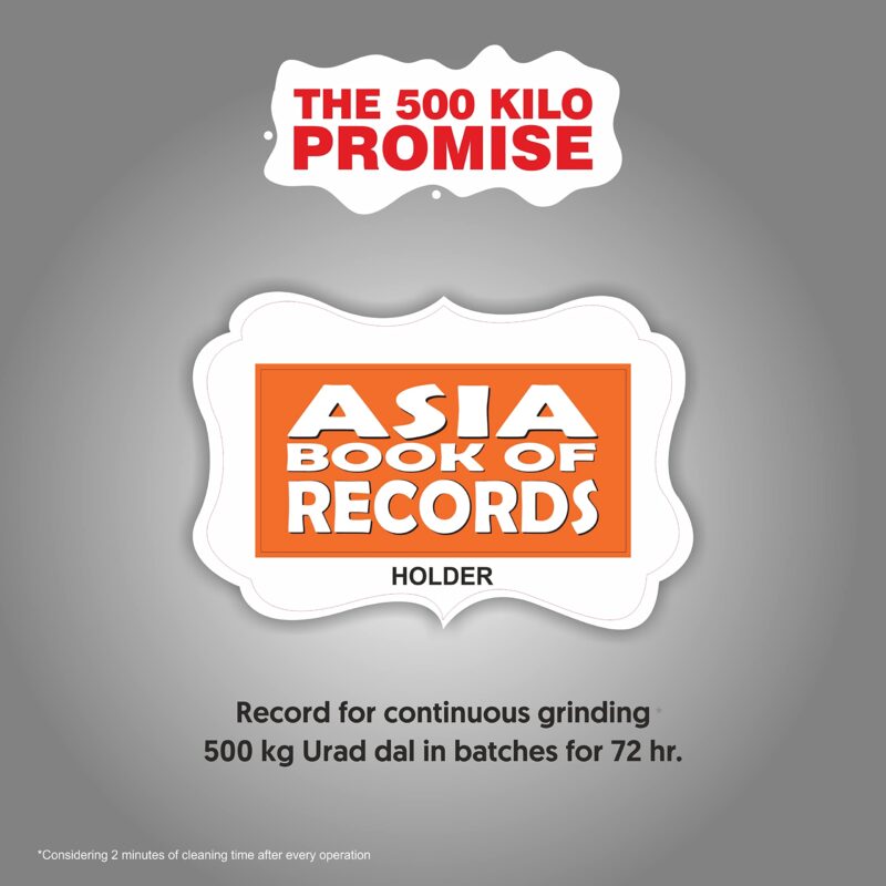 Preethi Galaxy Plus Mixer Grinder for Kitchen - 4 Jars 750 Watt Mixie (3 Stainless steel Jars+1 Super Extractor Juicer Jar), Flexi lids, Vega W5 motor, Black (MG-250) - Image 2