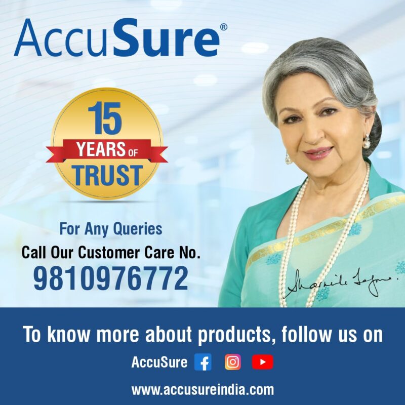 AccuSure Instant Digital Simple Glucometer Kit |with 25 Strips,10 Lancet,1 Lancing device for Accurate Blood Glucose Sugar Testing Machine - Image 2