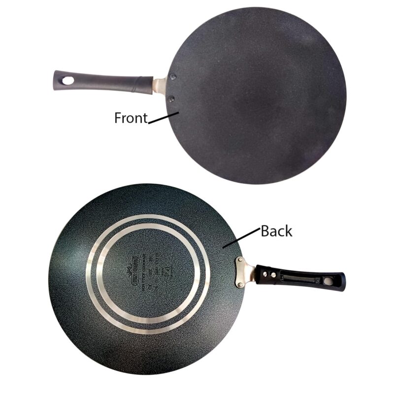 Non Stick Roti Pan Chapati Tava Aluminium Concave Tawa Crepe Pan Paratha Dosa Pancake Pan (285MM) - Image 4
