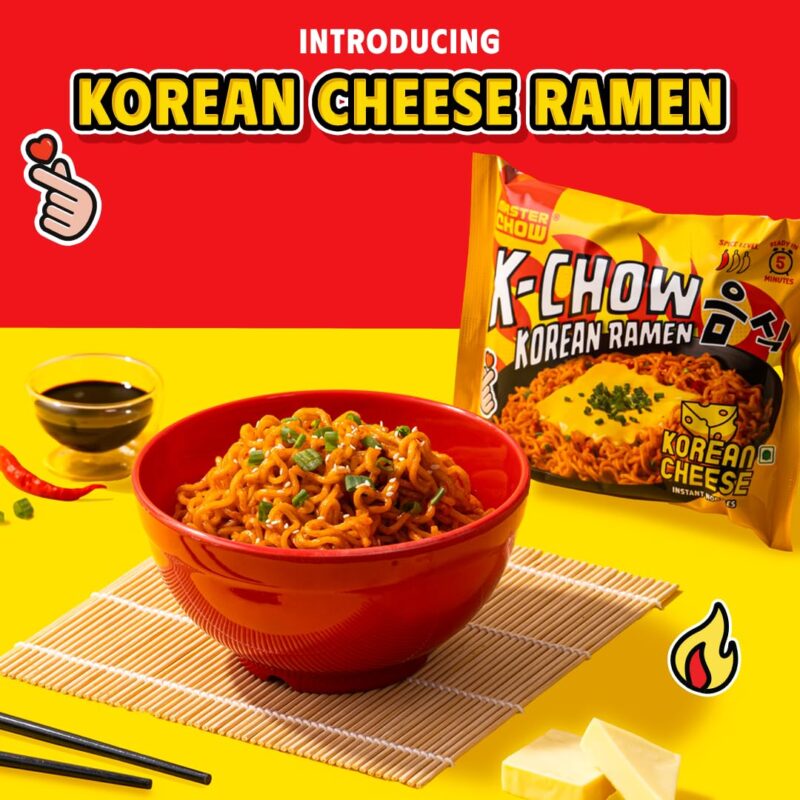 25x Masterchow K-chow Korean cheese Instant Ramen Noodles - 94g - Pack of 25 - Image 6