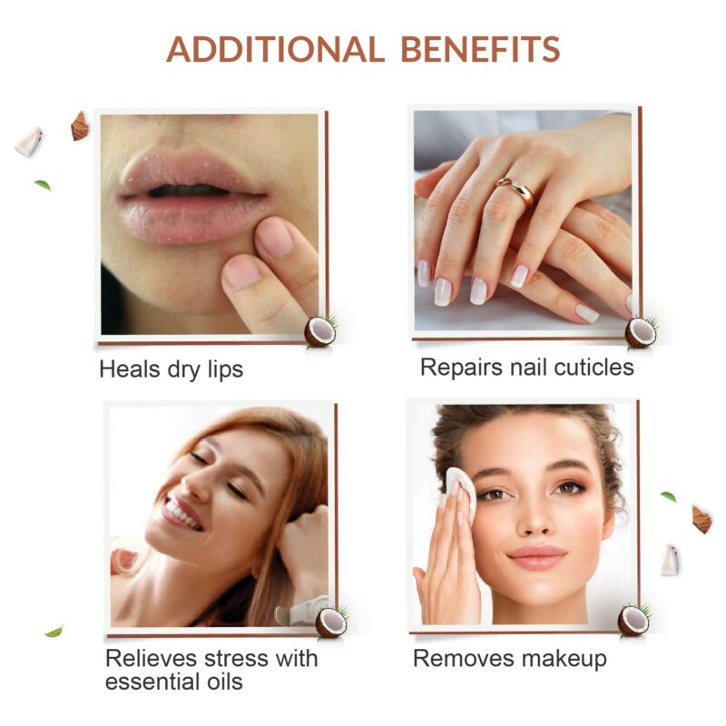 INDUS VALLEY Bio Organic Extra Virgin Pure Coconut Oil for All Skin Type & Hair Growth, Reduces Dandruff, Helps to Prevents Hairfall for Men & Women, Sulphate & Paraben Free - 175ml - Image 3