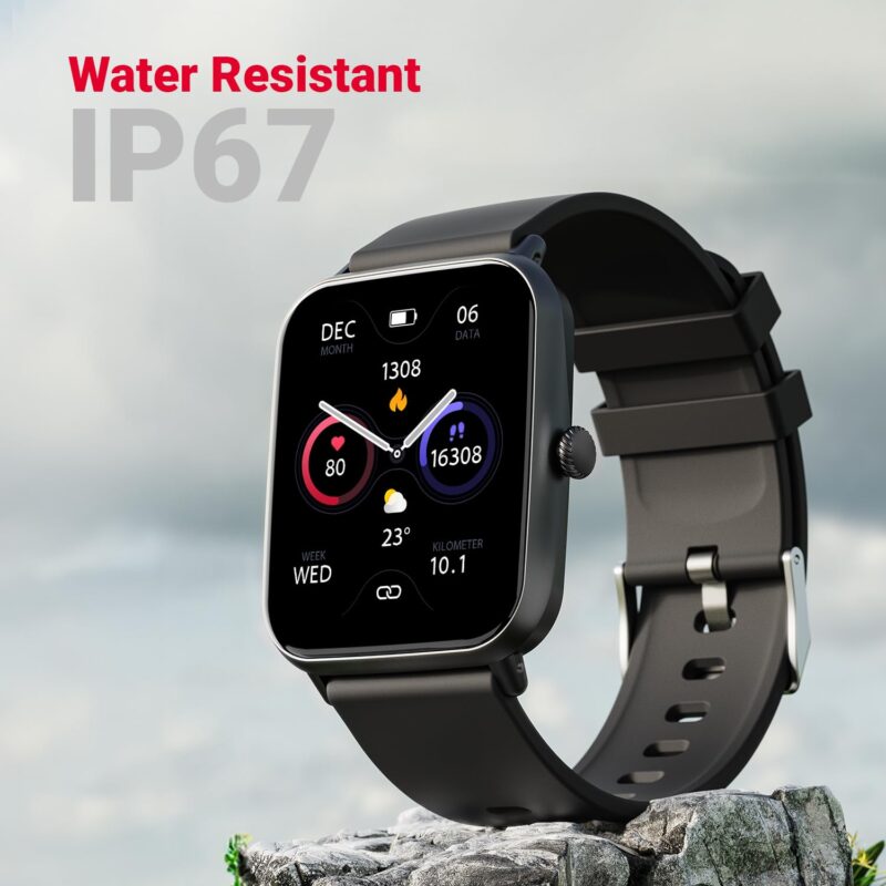 Fire-Boltt Ninja Call Pro Plus Smart Watch 1.83 inch with Bluetooth Calling, AI Voice Assistance, 100 Sports Modes IP67 Rating, 240 * 280 Pixel High Resolution (Black) - Image 3