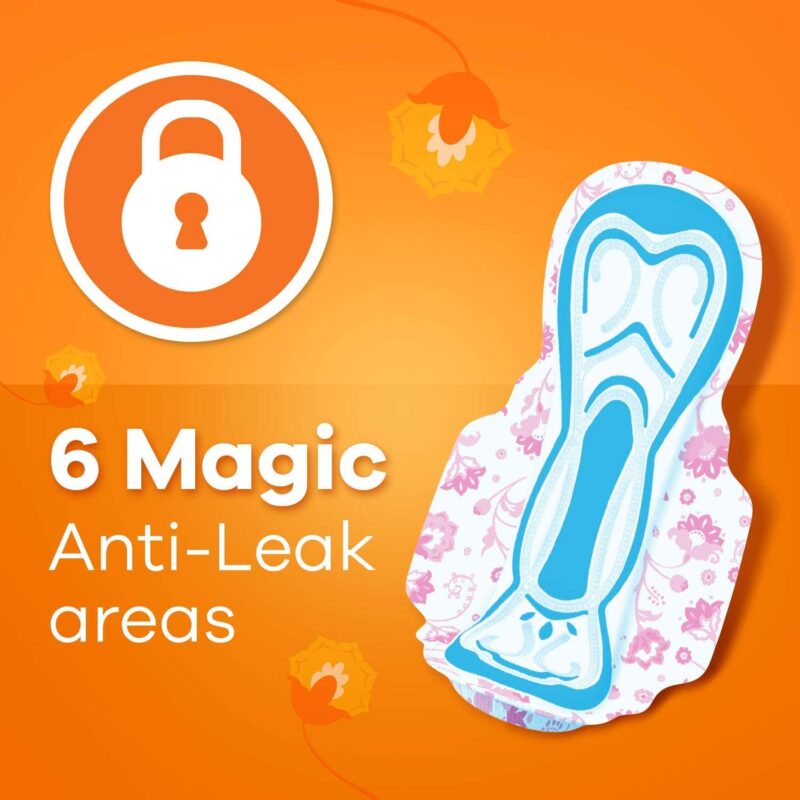 Whisper Choice Ultra Sanitary Pads,80 Xl Pads,Upto 100% Stain Protection All Day,Thin Pads With Magic Gel That Locks Liquid,Super Fast Absorption,Longer Length For Better Coverage,Disposable Wrapper - Image 7