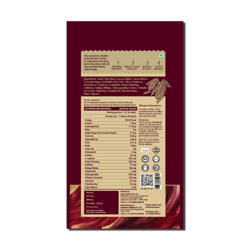 Nooky Midnight Magic Box (6 items in a gift box) | Premium Dark Chocolate for Uplifting Mood| Best Chocolate Gift Box | Vegan & Gluten-Free Delight - Image 7