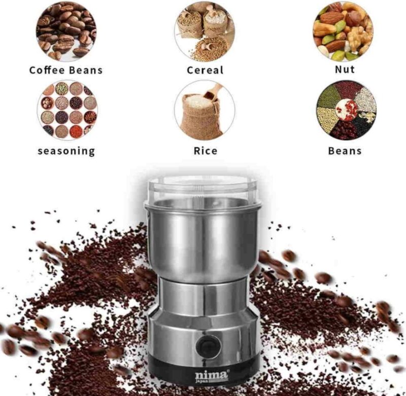 Ketzshop Stainless Steel Nima Mixer Grinder Multifunctional Grinder Electric Mini Nima Blender Miksi Grinder Baby Food Grinder Coffee Grinder Chutney Grinder Masala Grinder Spice Grinder - Image 7