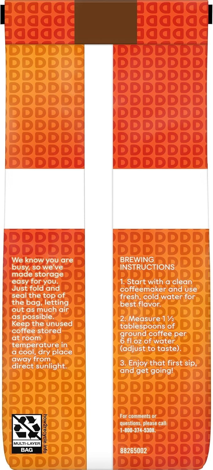 Dunkins Original Blend Medium Roast Ground Coffee, 340g (Imported) - Image 9