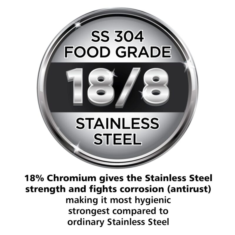 Hawkins 2 Litre Contura Pressure Cooker, Stainless Steel Inner Lid Cooker, Handi Cooker, Induction Cooker, Small Cooker, Silver (SSC20) - Image 5