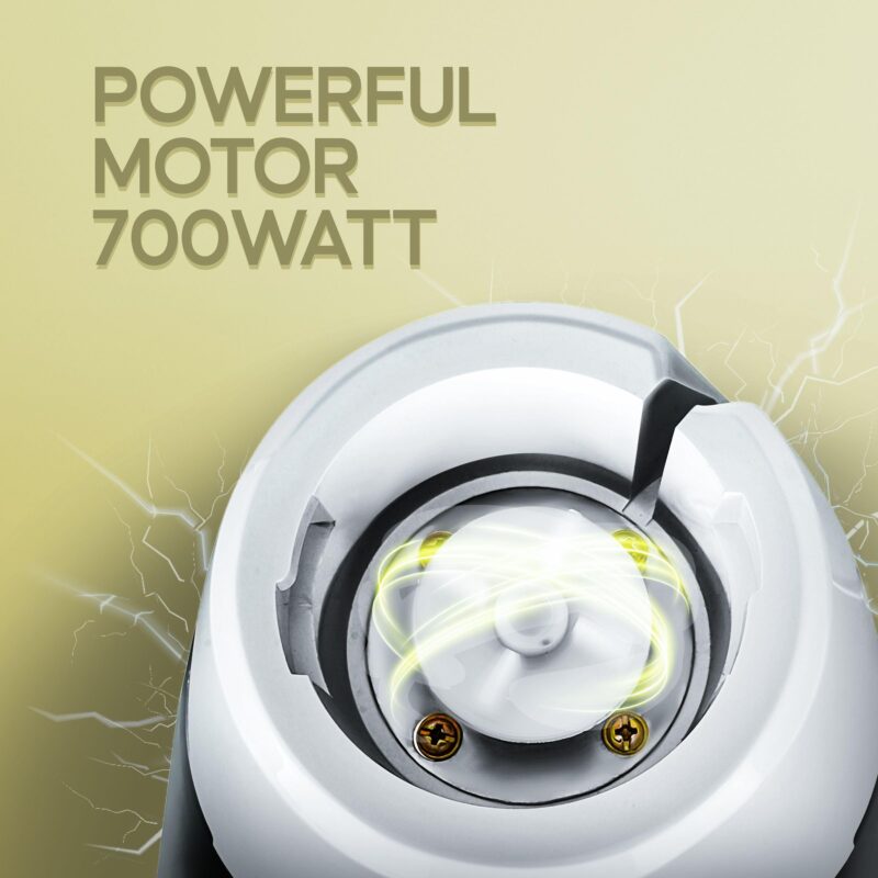 Longway Super Dlx 700 Watt Mixer Grinder with 3 Jars for Grinding, Mixing with Powerful Motor | 1 Year Warranty | (Black & Gray, 3 Jars) - Image 7