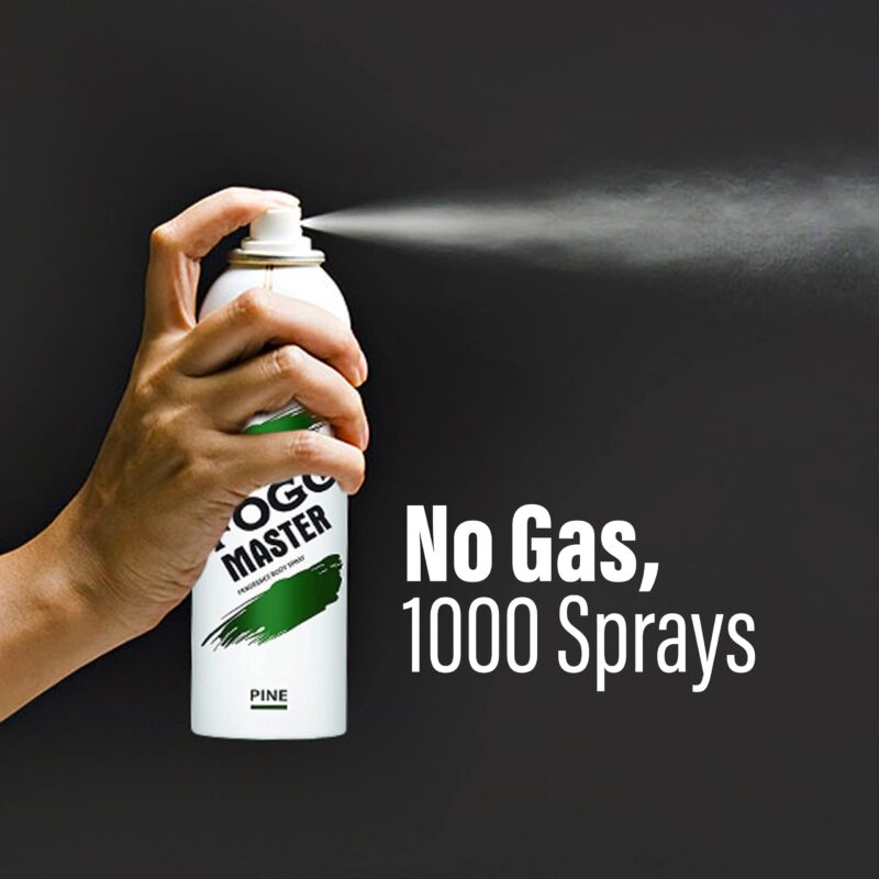 4x Fogg Master Pine No Gas Deodorant for Men, Long-Lasting Perfume Body Spray, 150ml each - Pack of 4 - Image 5