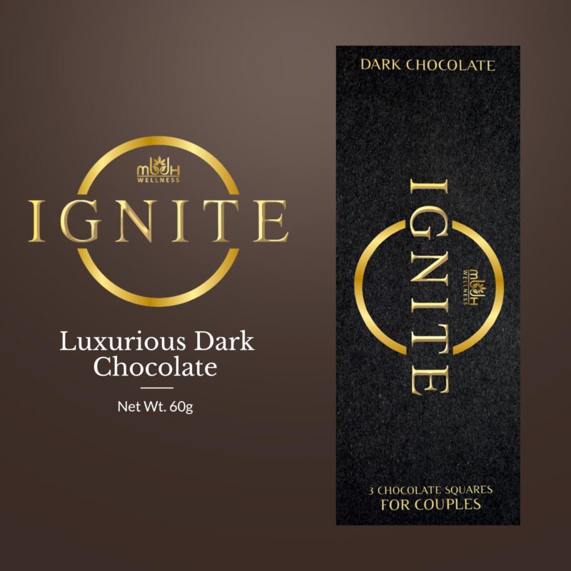 MBDH Wellness Ignite Chocolate Bars (1 Box) | Luxurious Dark Chocolate For Uplifting Mood & Vitality | Ideal For Men & Women,Vegetarian & Gluten-Free Delight, 60 Gram - Image 6