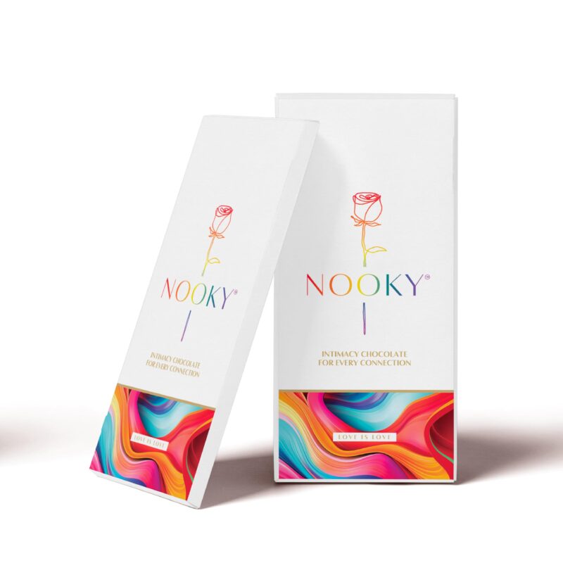 Nooky Premium Aphrodisiac Chocolate for LGBTQ+ | Mood-Enhancing, All-Natural Ingredients | Vegan-Friendly, Decadent Dark Chocolate (pack of 3)