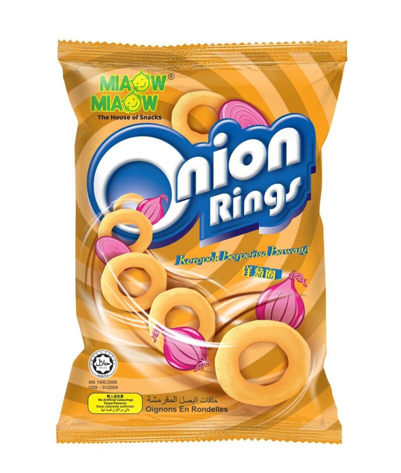 25x MIAOW MIAOW Onion Rings, Pack of 25 - 60g