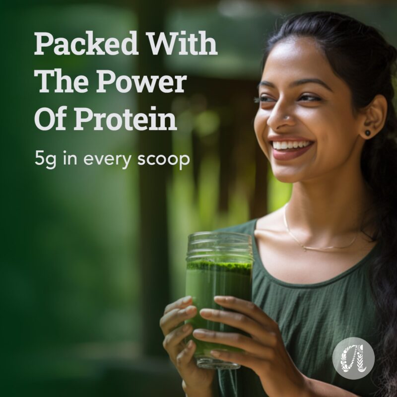 Anveshan Moringa Sattu Drink Mix - 300g | Chana Sattu Protein Powder | Drink | 8 Vitamin and Fibre Rich Nutrition Drink - Image 5