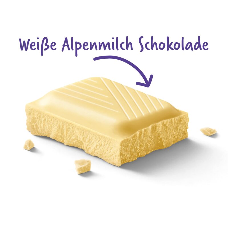 Milka White Chocolate Bar - 100g - Image 4