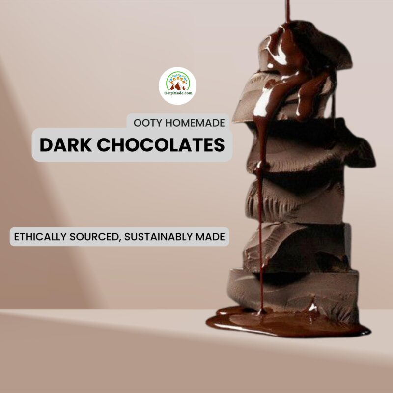 OotyMade.com Dark Chocolate Bar - 250g | 70% Cocoa, Sugar Free, Vegan | Handcrafted in Ooty | Delicious & Healthy | Perfect for Gifting & Personal Enjoyment - Image 4